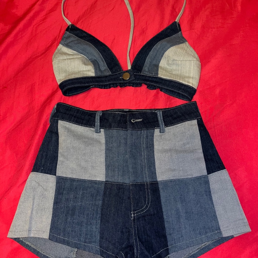 Shein denim set